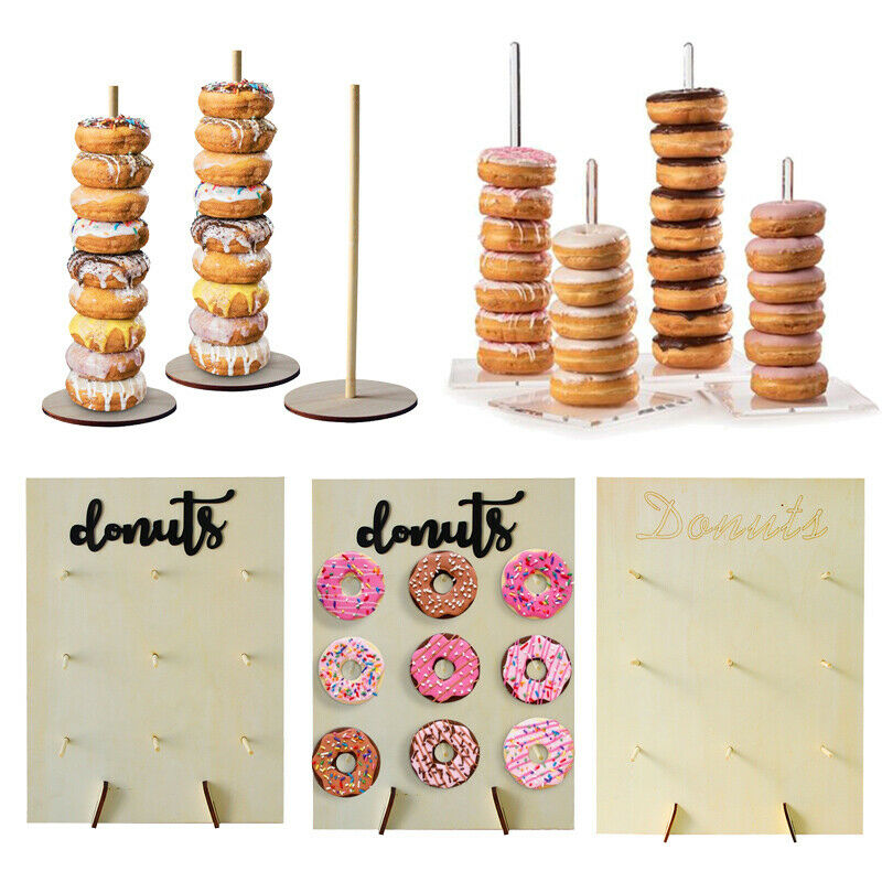 Wedding Decoration Donuts Wall Wooden Holds Stand Dessert Doughnut TableFCA