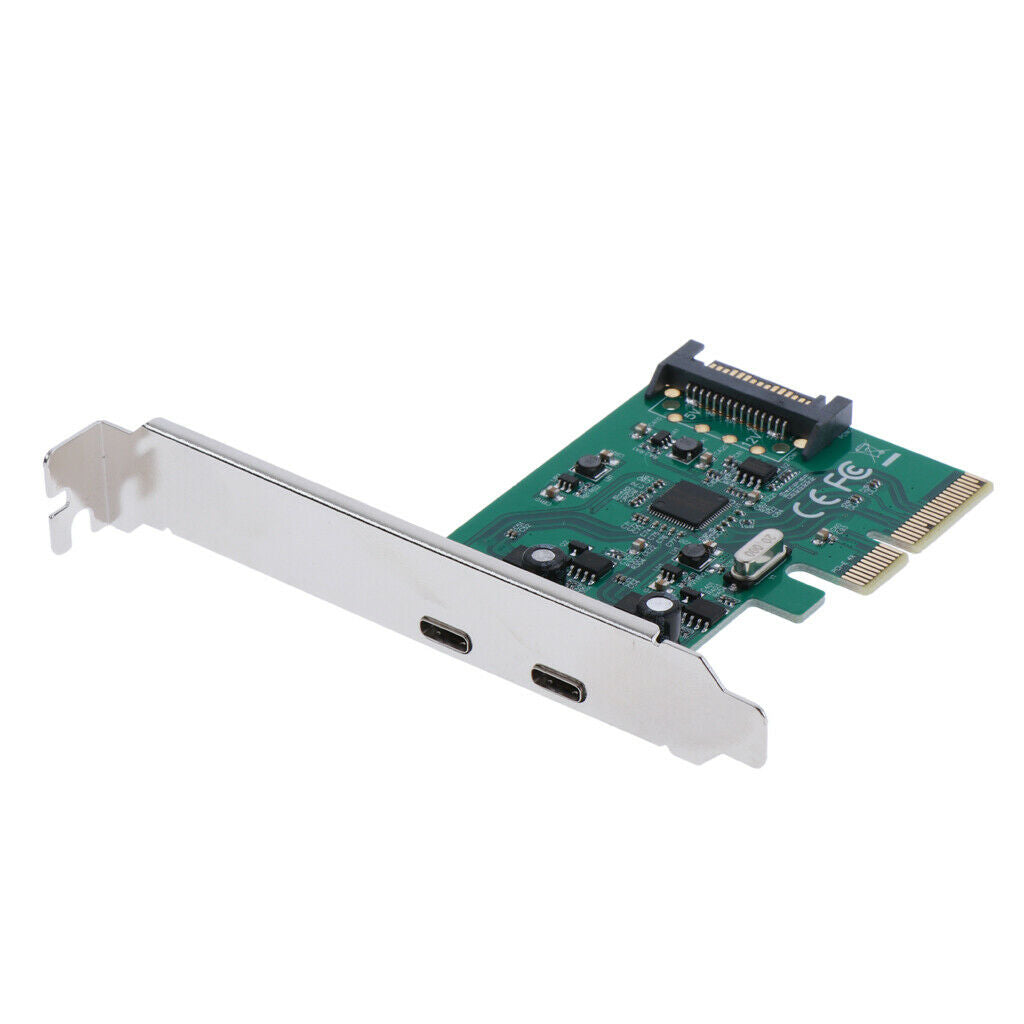 PCI-E Pci-Express to 2 Ports USB 3.1 Add on Expansion Card Adapter 10 Gbps