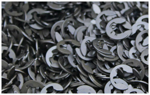 120pcs Black E-Clip & Retaining Ring Assortment Kit 1.5mm to 10mm Circlip C#