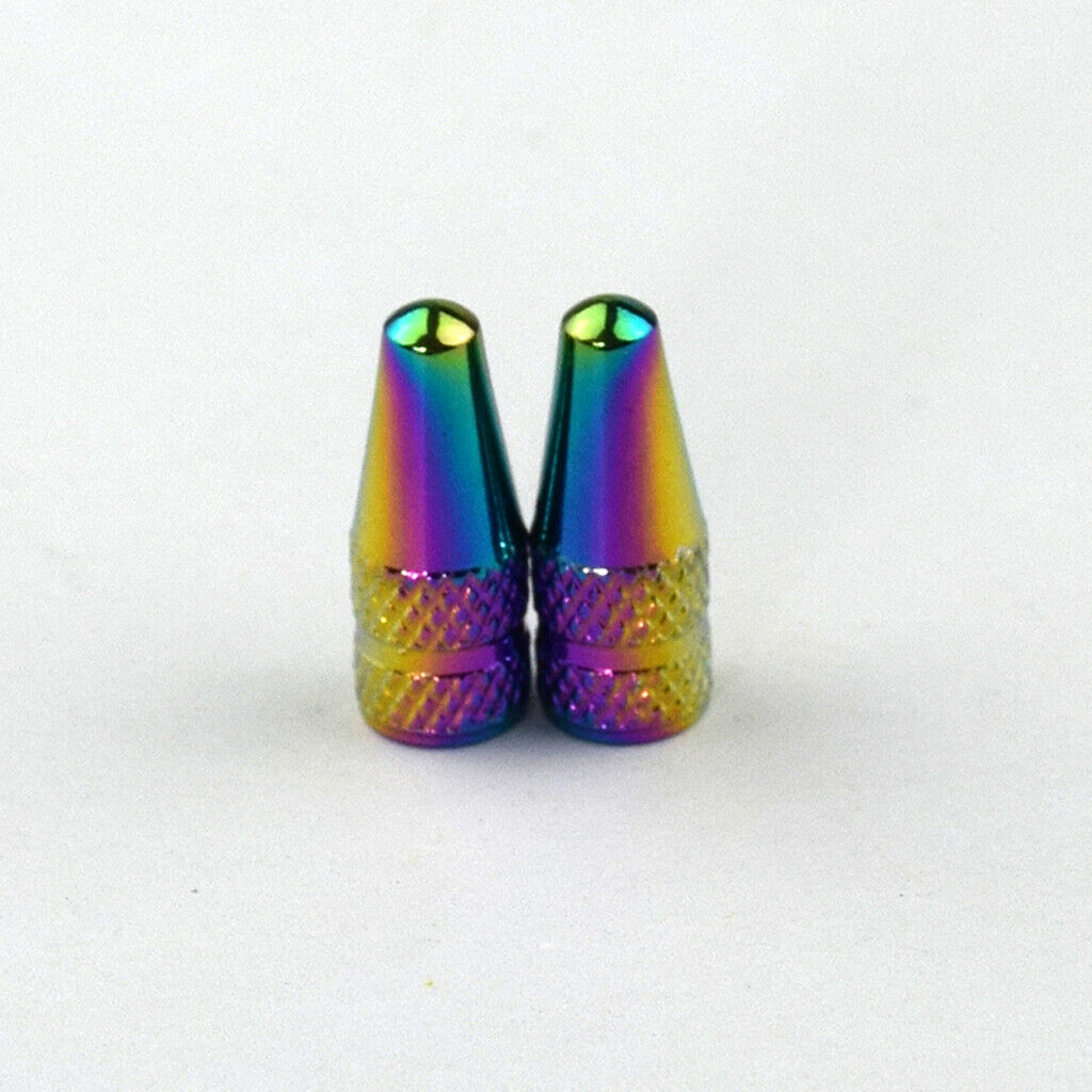Auto Car Motor Vehicles Rainbow Color Tire Valve Caps Cover