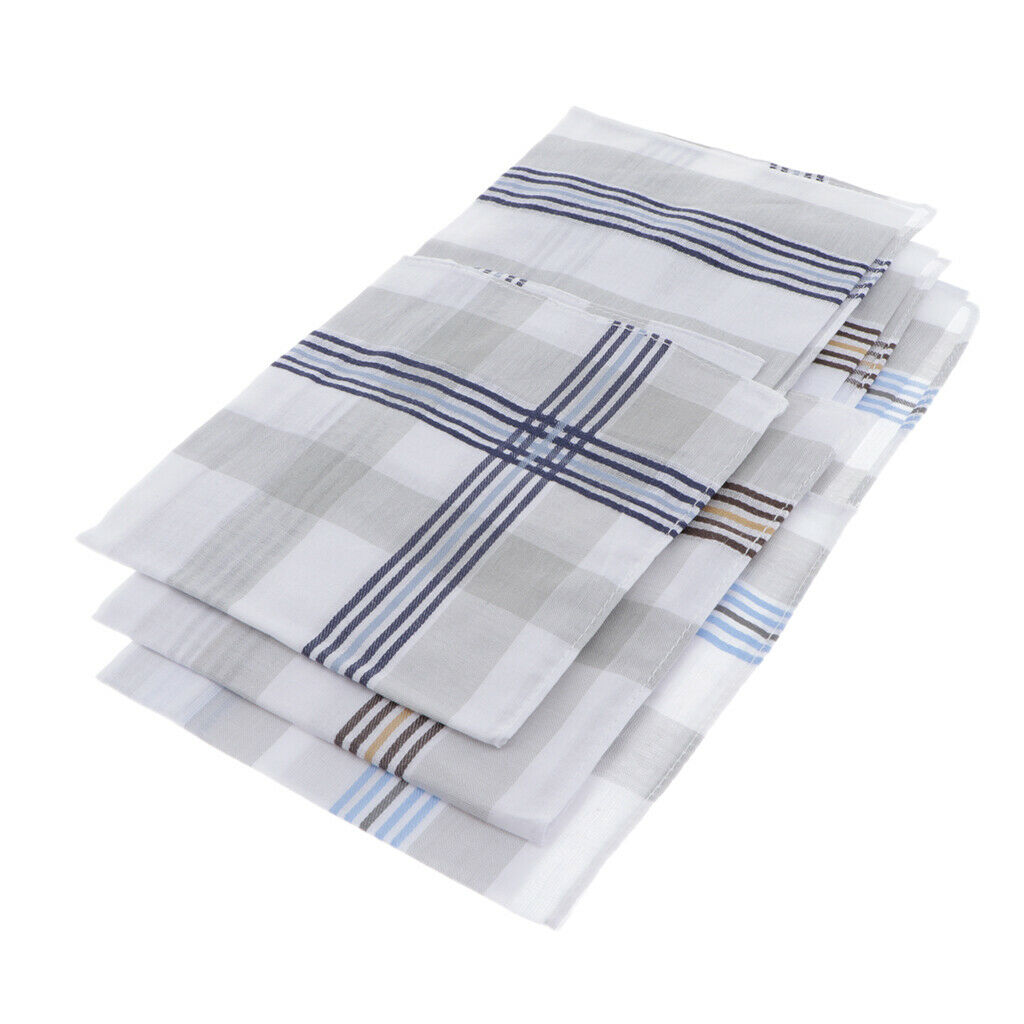 3 Pieces Men Fashion Square Hankerchief Hanky Wedding Party Handkerchiefs
