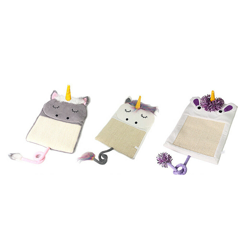 Cartoon Cat Kitten Scratch Mat Sisal Pad Scratcher Board Sofa Cushion  #1