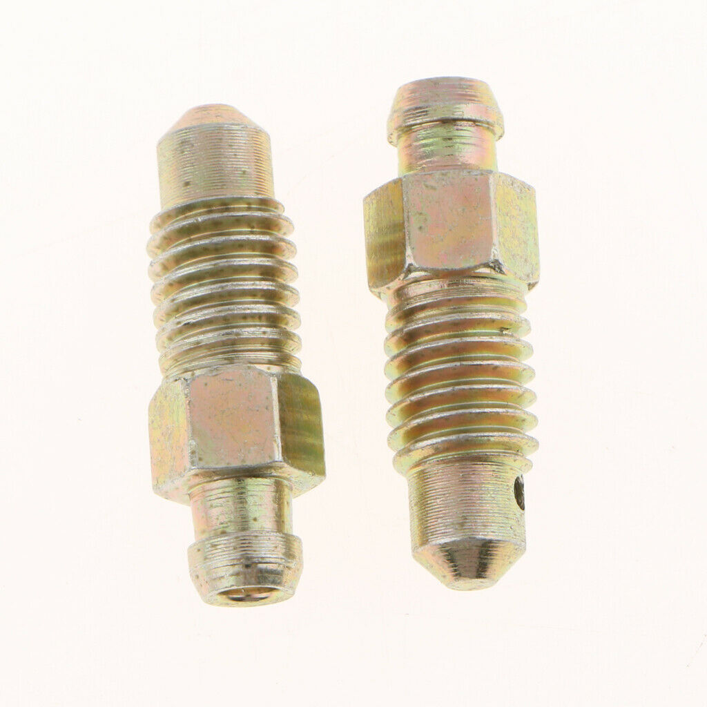 10pcs M8 x1.25mm Brake Bleed Screw Brake Repair Bush Car Brake Bleeder Nipple