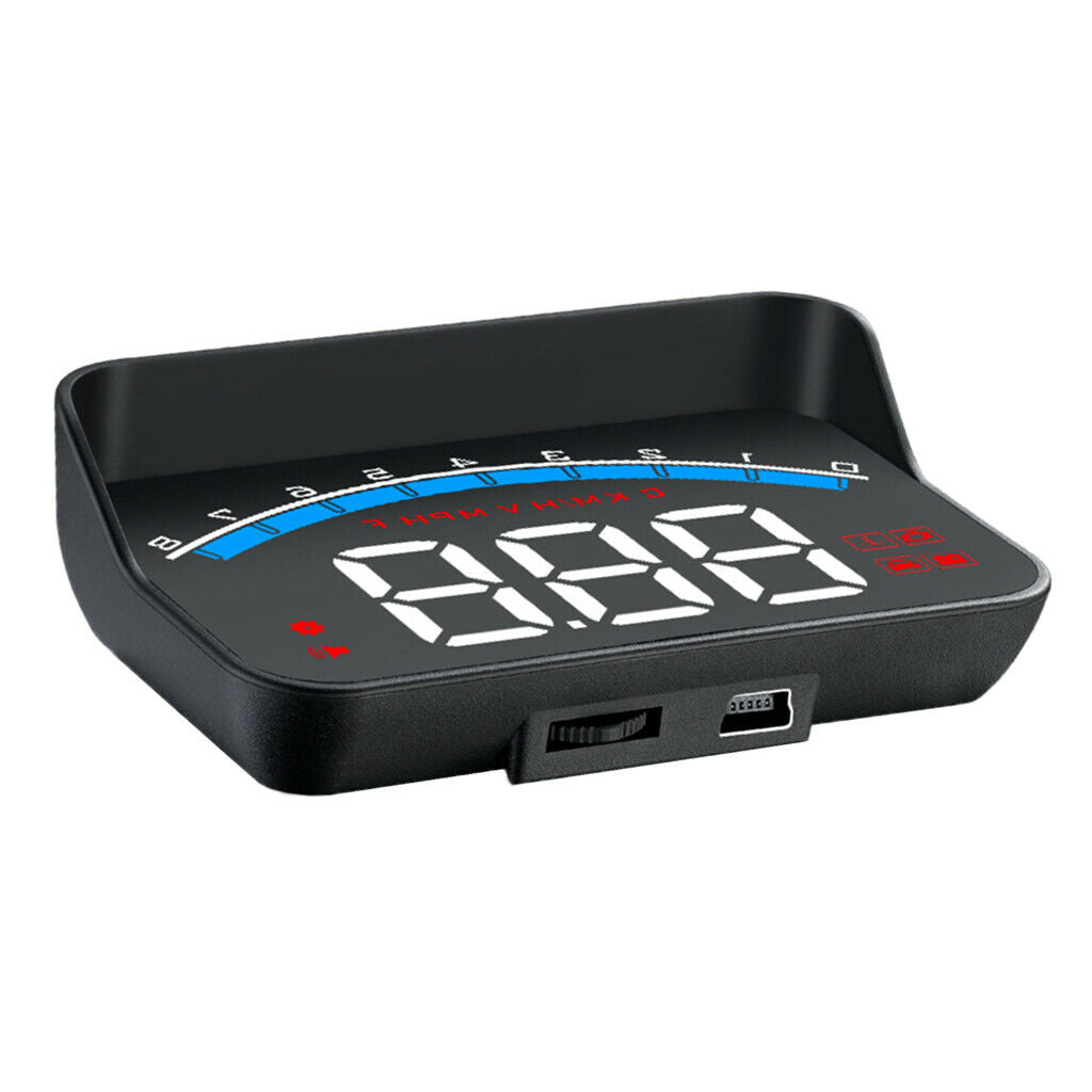 3.5" Universal ODBII Tachometer Voltage LED M6S Car HUD Display Projector