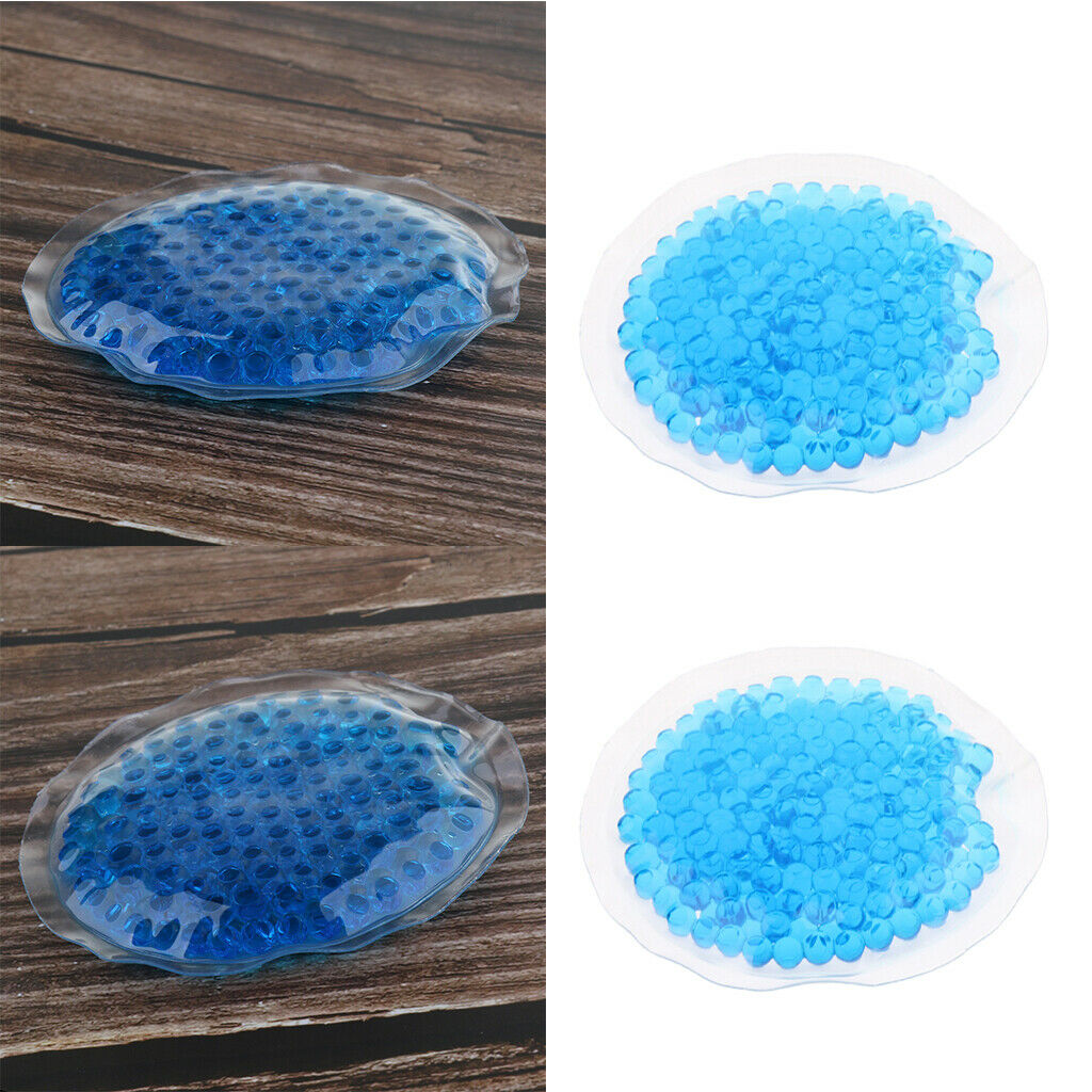 2X Reusable Hot Cold Pack Gel Beads Hot Cold Compress Ice Packs for Injury