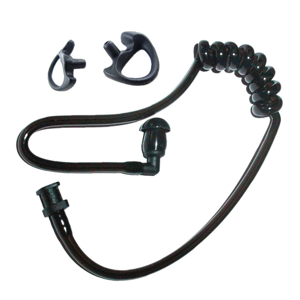 3x Replacement Acoustic Coil Audio Mic Tube with S+M+L Earbuds for Radio