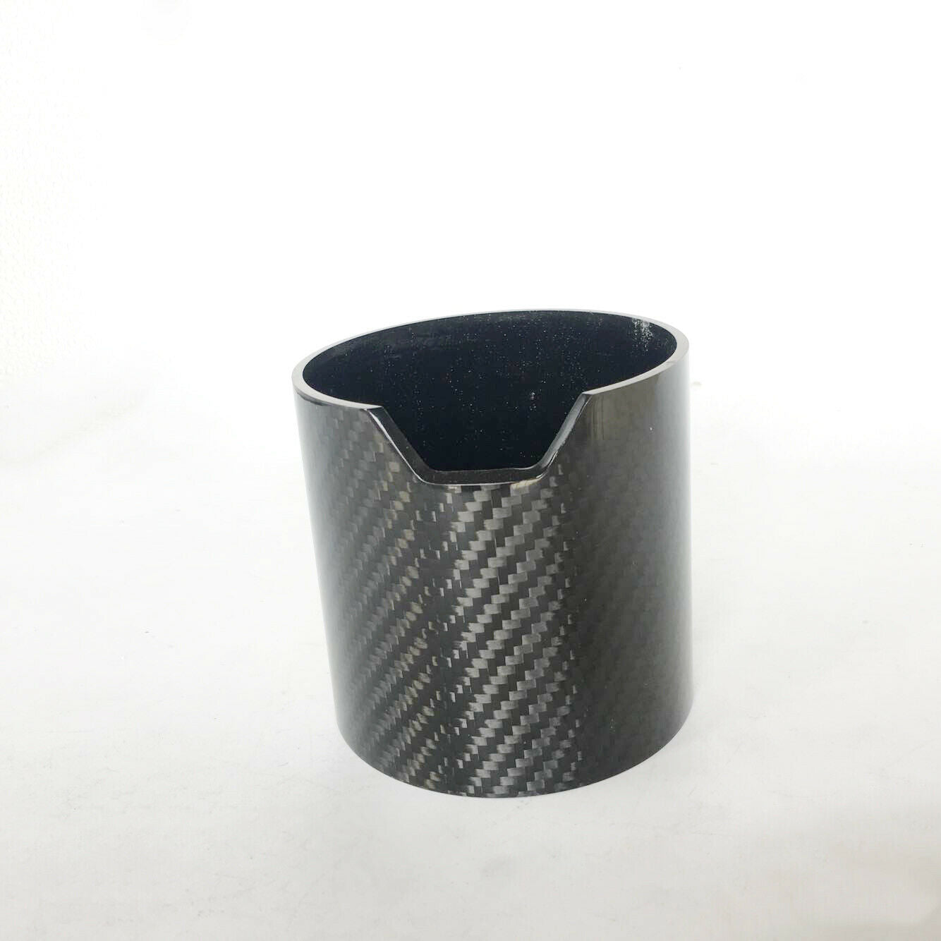Gloss Carbon Fiber Car Exhaust Tip Shell Cover Sheath Muffler Pipe Guard 93*90mm