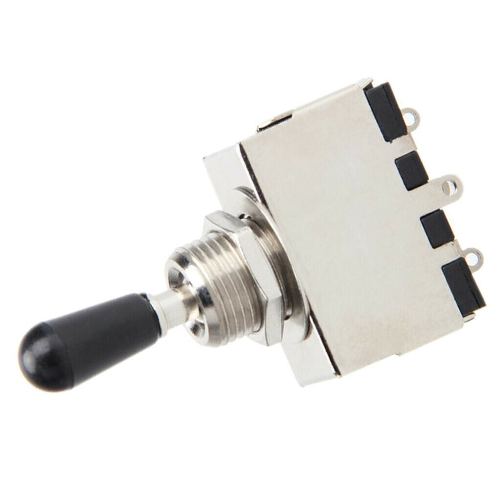 3 Position Sealed Toggle Switch Black Button for LP Electric Guitar