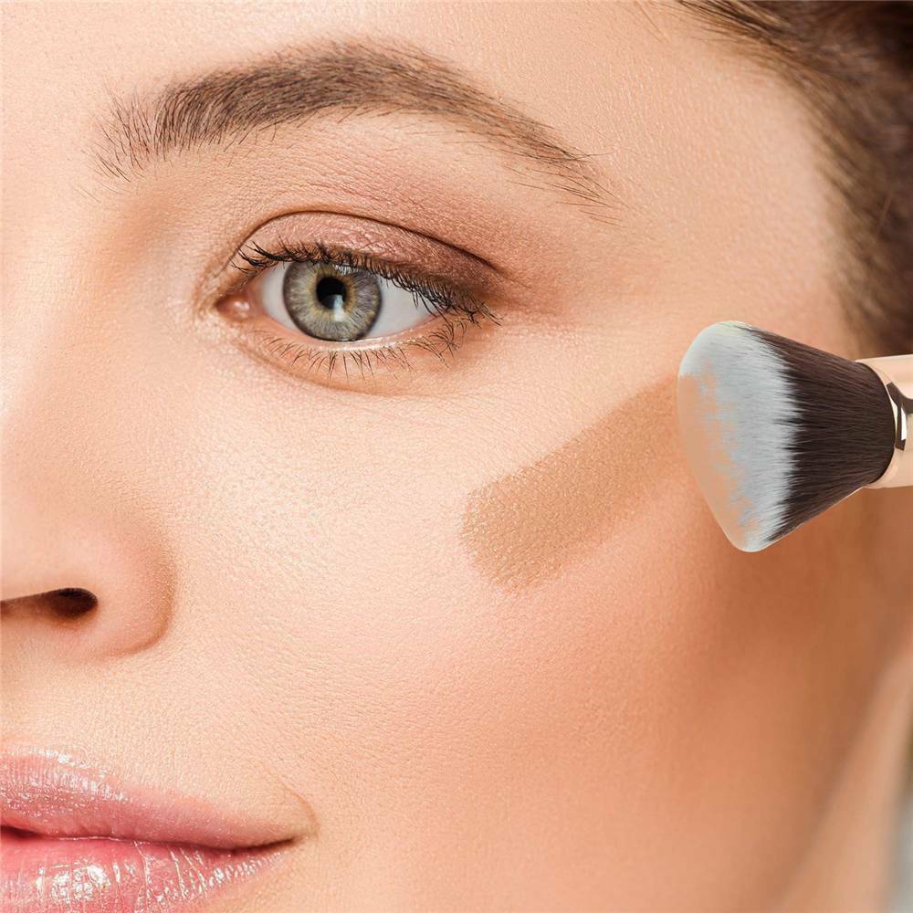 Flat Top Kabuki Foundation Brush Liquid foundation Blending powder HQ XMAS !!