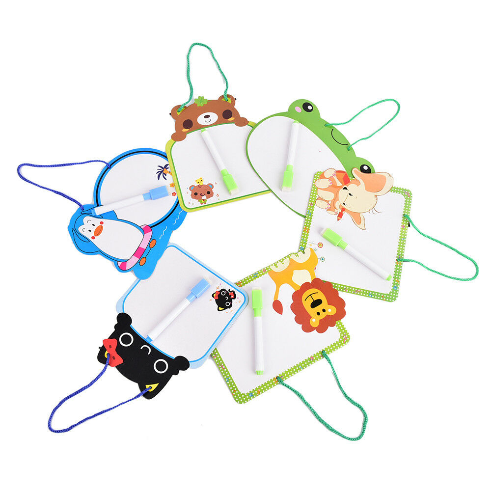 Whiteboard Dry Wipe Board rIni Drawing White board Hanging Board With Marker  SJ