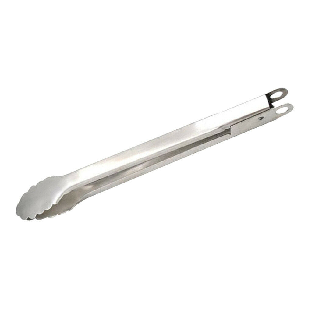 Kitchen Stainless Steel Cooking Tong Clamp Food Utensil BBQ Buffet Clips