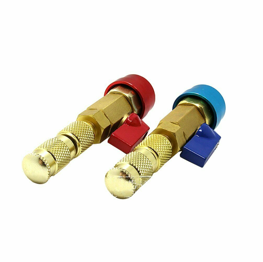 2pc Car R134a A/C Air Conditioning 1/4" SAE Valve Core Needle Quick Replace Tool