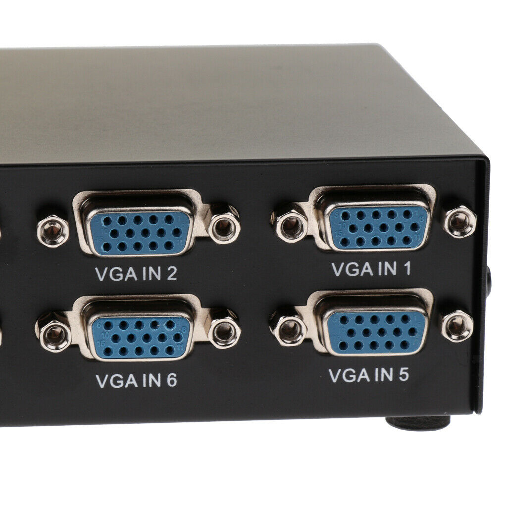 VGA Swicther Box 8 In 1 Out with Manual Switch Button 1920*1440 for LCD TV