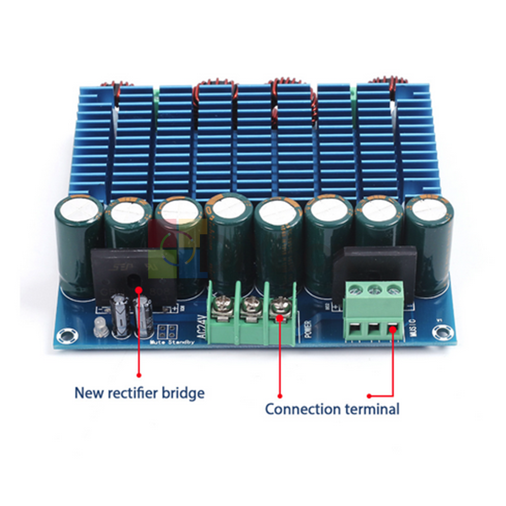 XH-M252 2x420W Digital Power Amplifier Module AC 24V Stereo TDA8954TH Dual Chip