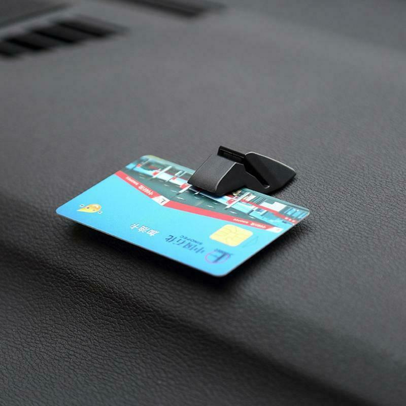 1 Pack Office Desktop Card Slot Fixed Clip Portable Car Parking Card Clamp Desk