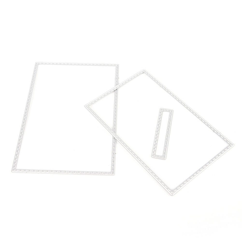 8X Rectangle Metal DIY Cut Die Stencil Scrapbook Album Paper Card Emboss CrE DD