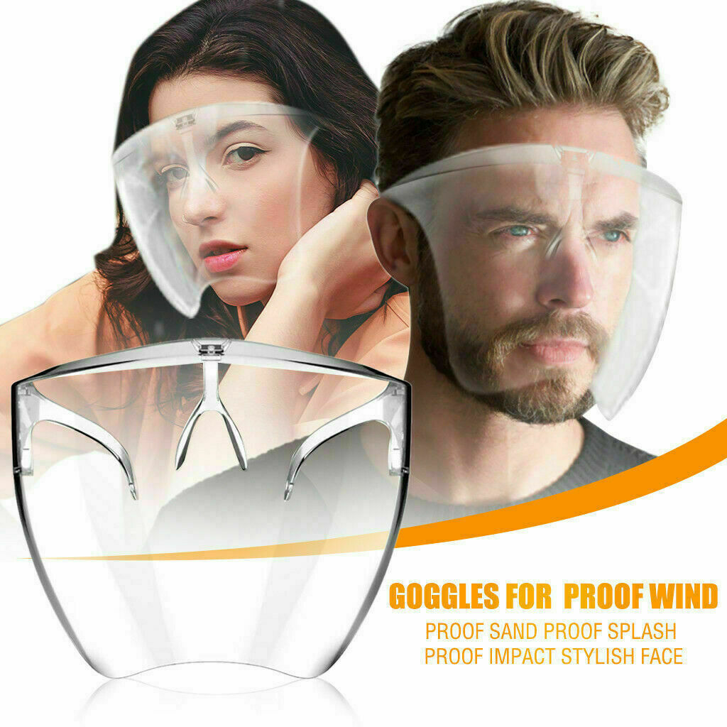 Face Shield Protective Face Cover Transparent Glasses Visor Anti-Fog US