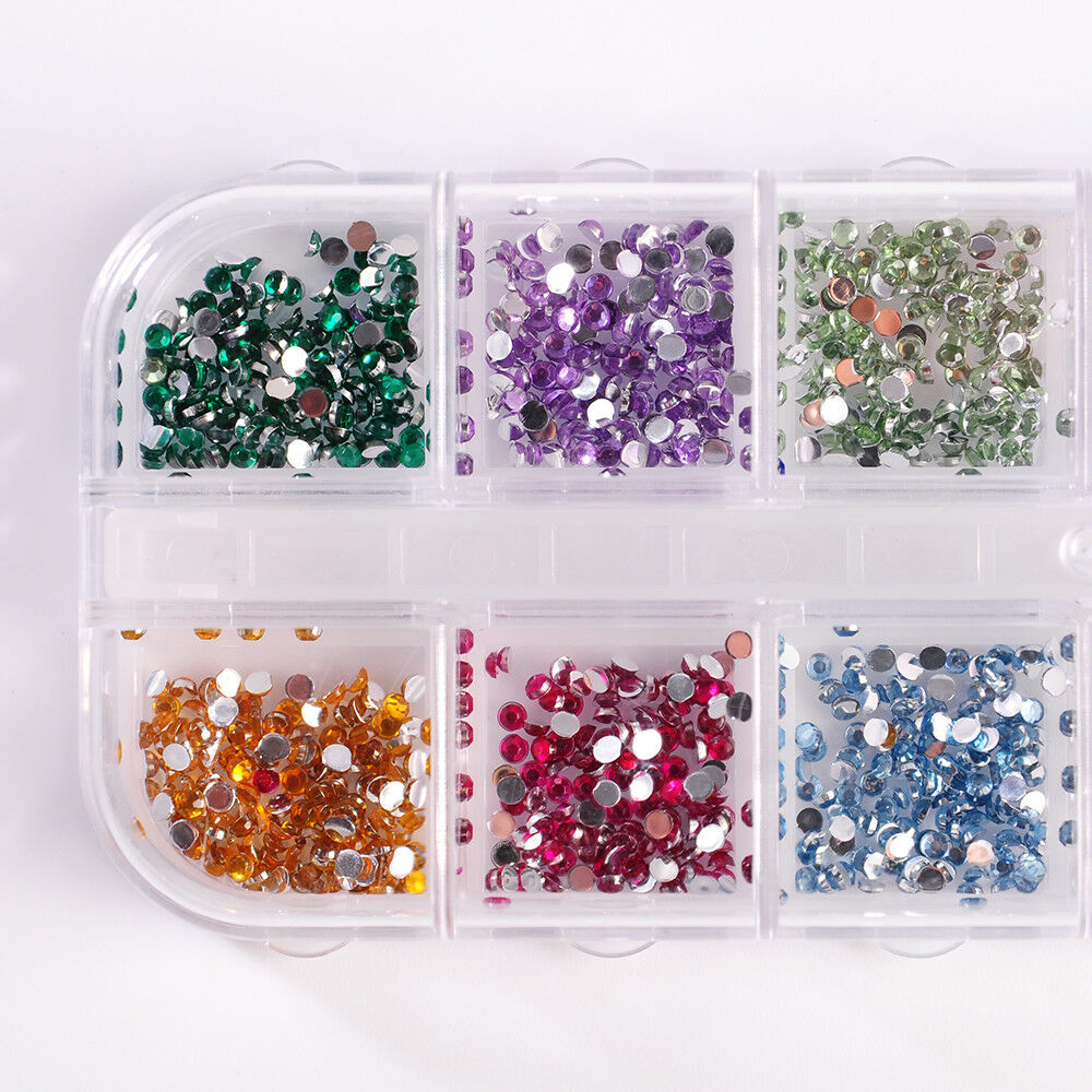 3000pcs Charm Nail Art Rhinestones Glitters Acrylic Wheel Decor Manicure Tools