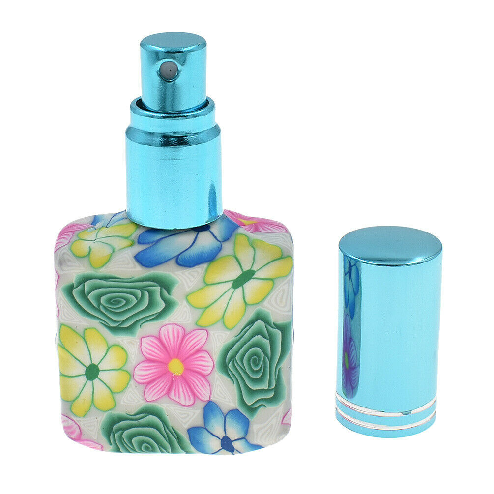 Portable Empty Glass Perfume Bottle Polymer Clay Spray Bottle Random 15ml 1pc