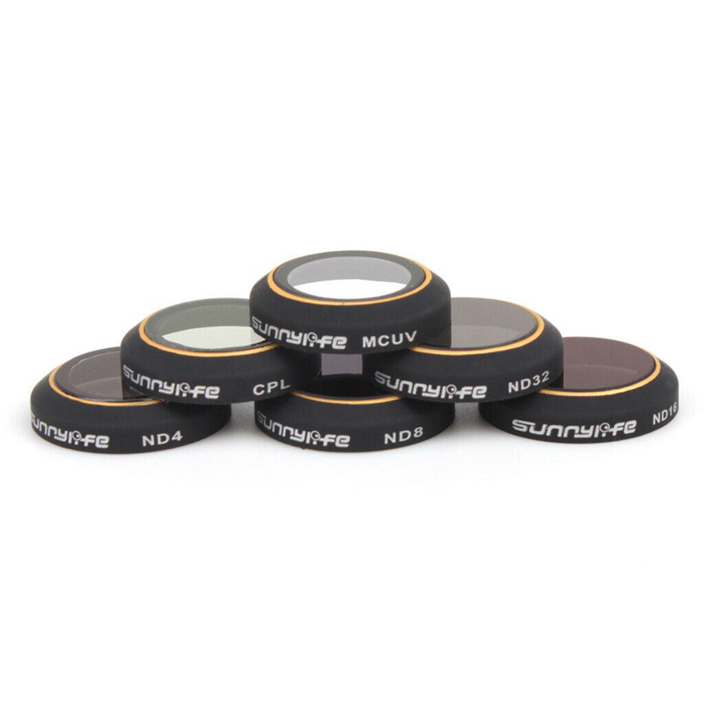 6 pieces HD lens filter filter replacement for Dji Mavic Pro, incl. MCUV ND4 ND8