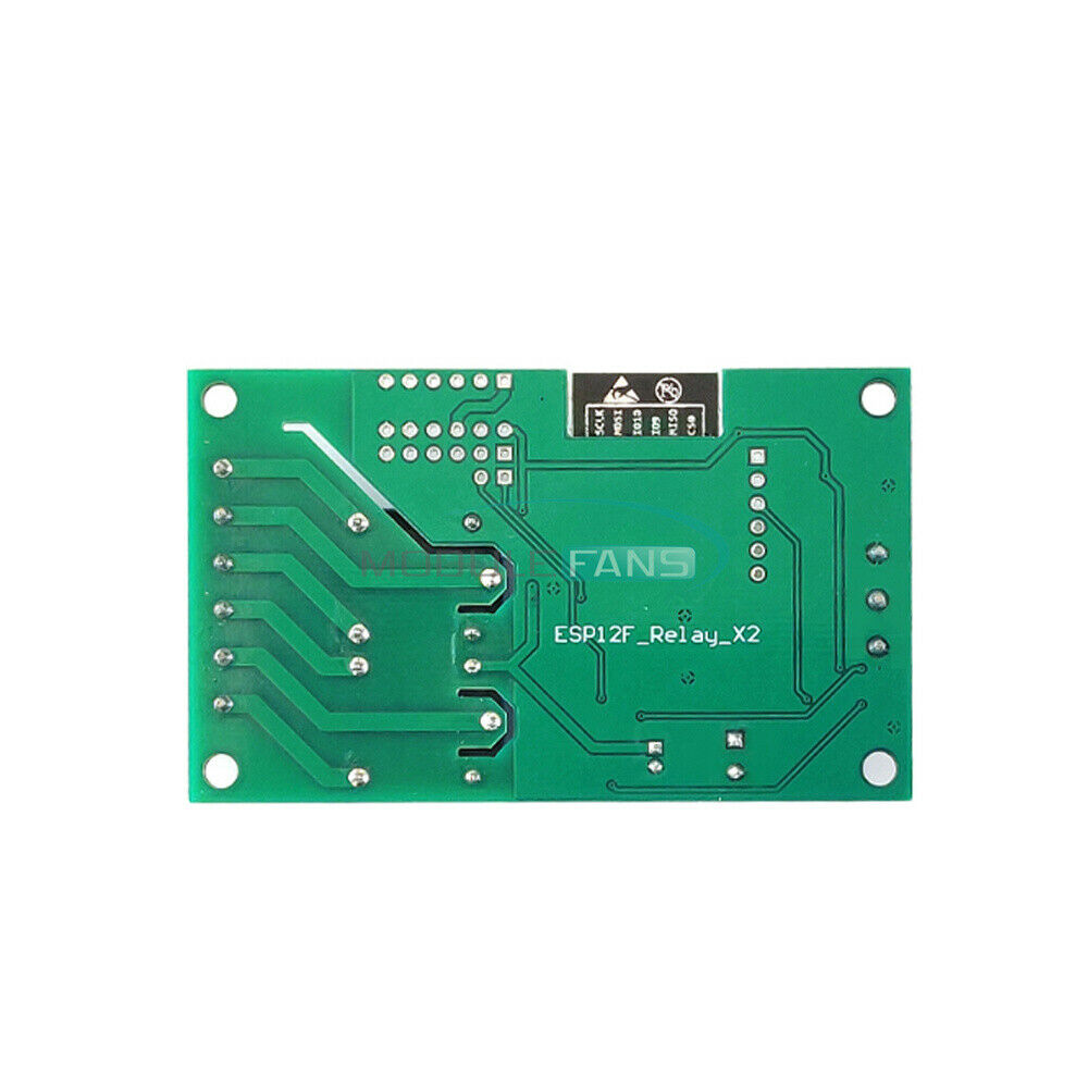 5V ESP8266 WIFI Dual Channel Relay Module ESP-12F Development Doard