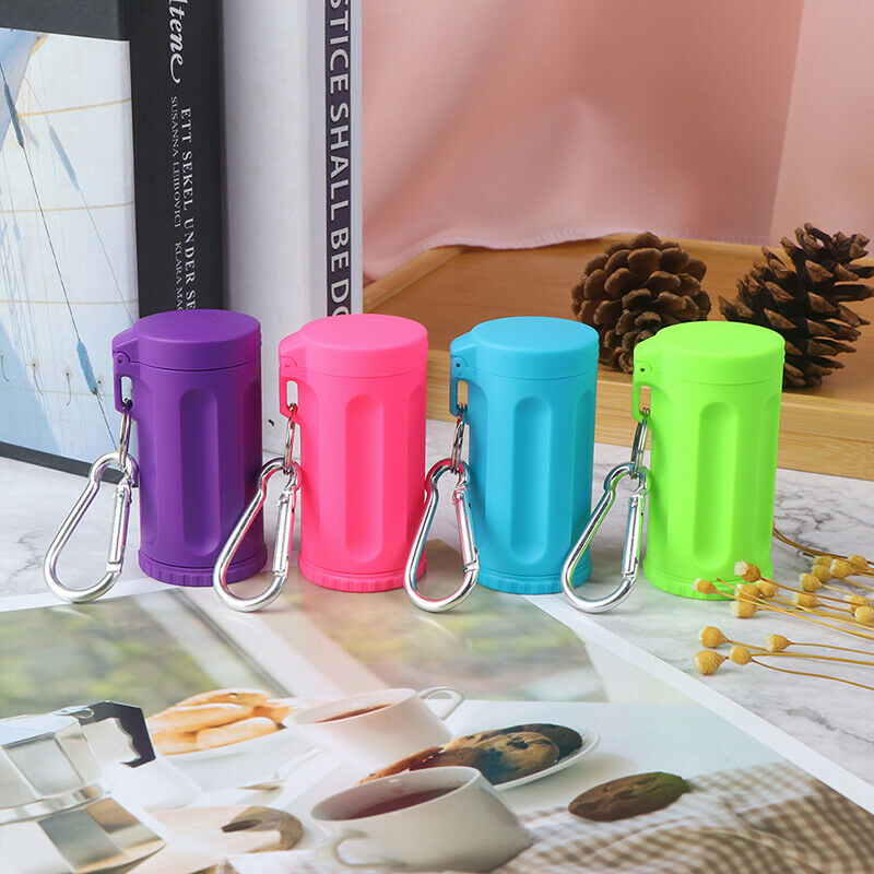 Universal Mini Ashtray 7 Holes Pocket Ashtray with Cover Key Chain Access.l8