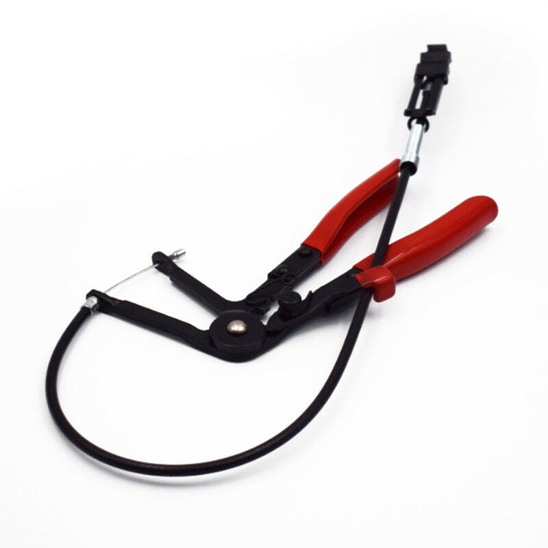 Flexible Wire Long Reach Hose Clamp Plier Fuel Oil Water Pipe Repair Tool Steel
