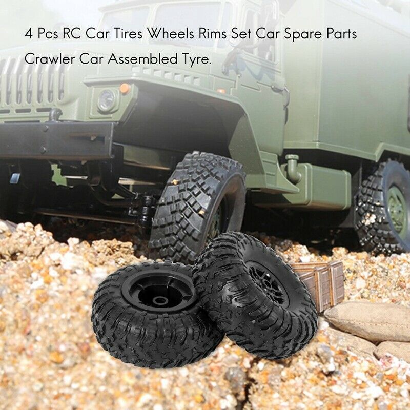 4 Pcs RC Car Tires Wheels Rims Set for MN D90 D91 RC Car Spare Parts Cler Car U8