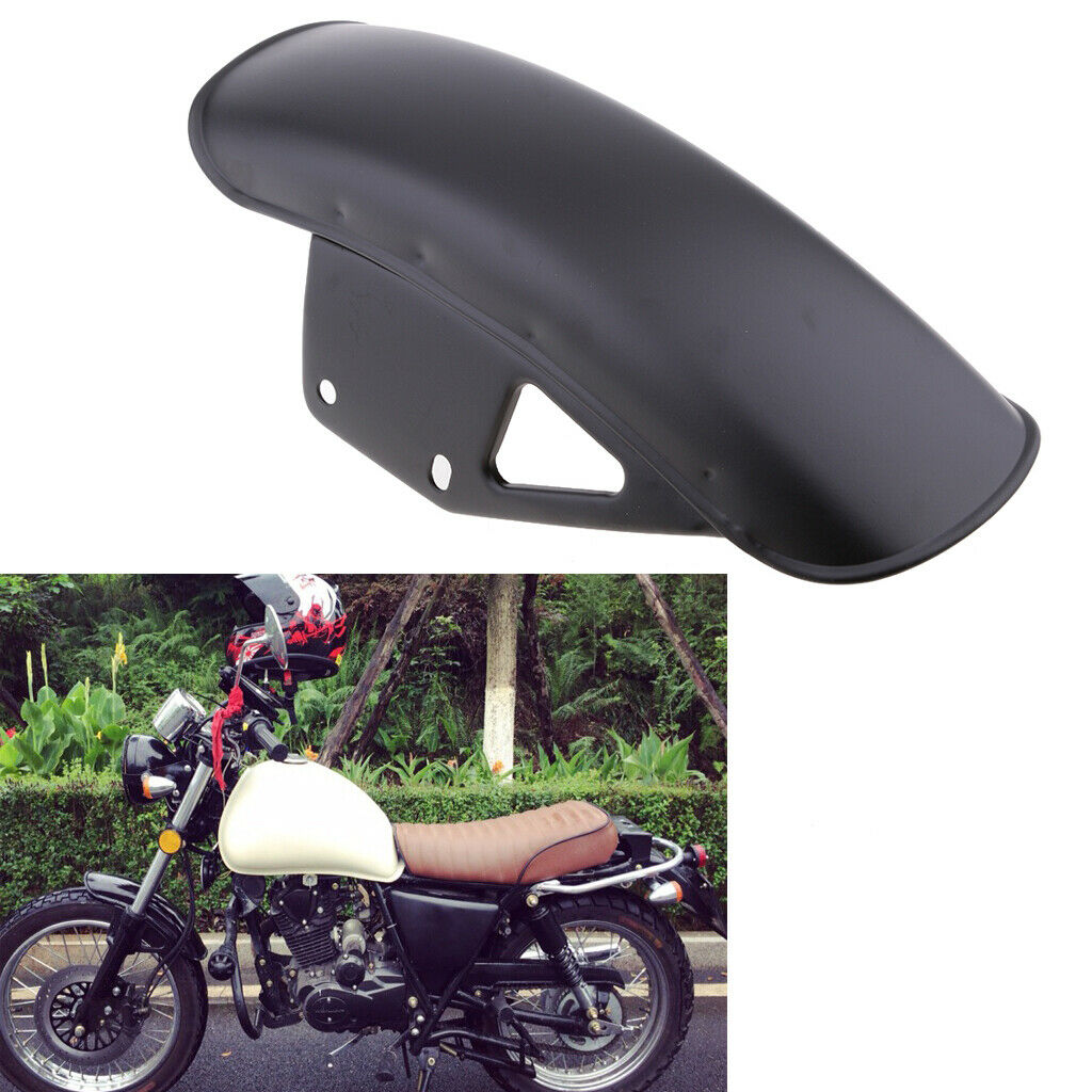 Stainless Steel Front  Mudguard Mud Guard Fits for Suzuki GN125 Black