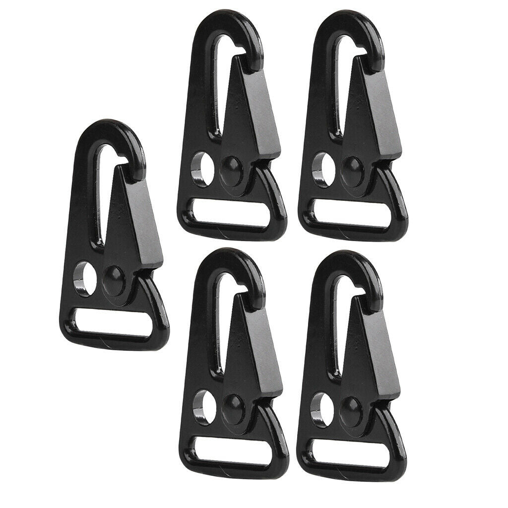 5 pieces Molle gear clip hooks, 1 '' strap clips spring snap hook straps