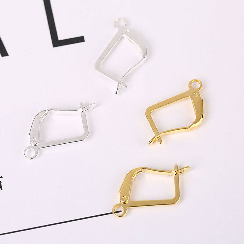 Earring Hook Lever Back Open Loop Setting For DIY Earring Clips Clasp AccessBDA