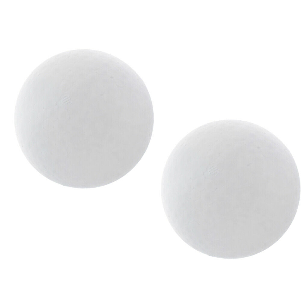 2x Foam Balls for Slime DIY and Art Craft Supplies â€“ White Styrofoam Beads for