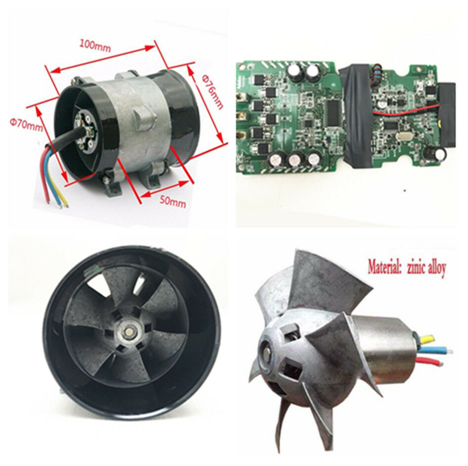 24A Car Auto Electric Turbo Fan Power Turbo charger Tan Boost Air Intake Fans