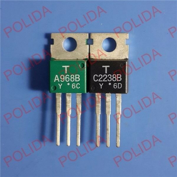 1pair OR 2PCS TOSHIBA TO-220 2SA968B-Y/2SC2238B-Y 2SA968B/2SC2238B A968B/C2238B