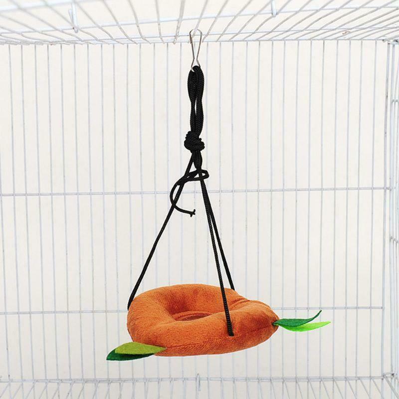 5Pcs Cute Small Pet Cage Sugar Glider Hamster Squirrel Swing Bed Nest Hammock