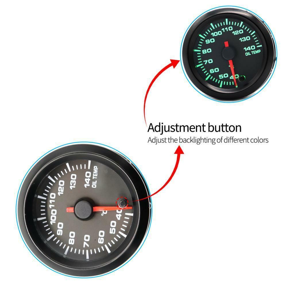 52mm Auto Car Electrical Digital Oil Temp Meter Gauge with Sensor 40-140â„ƒ