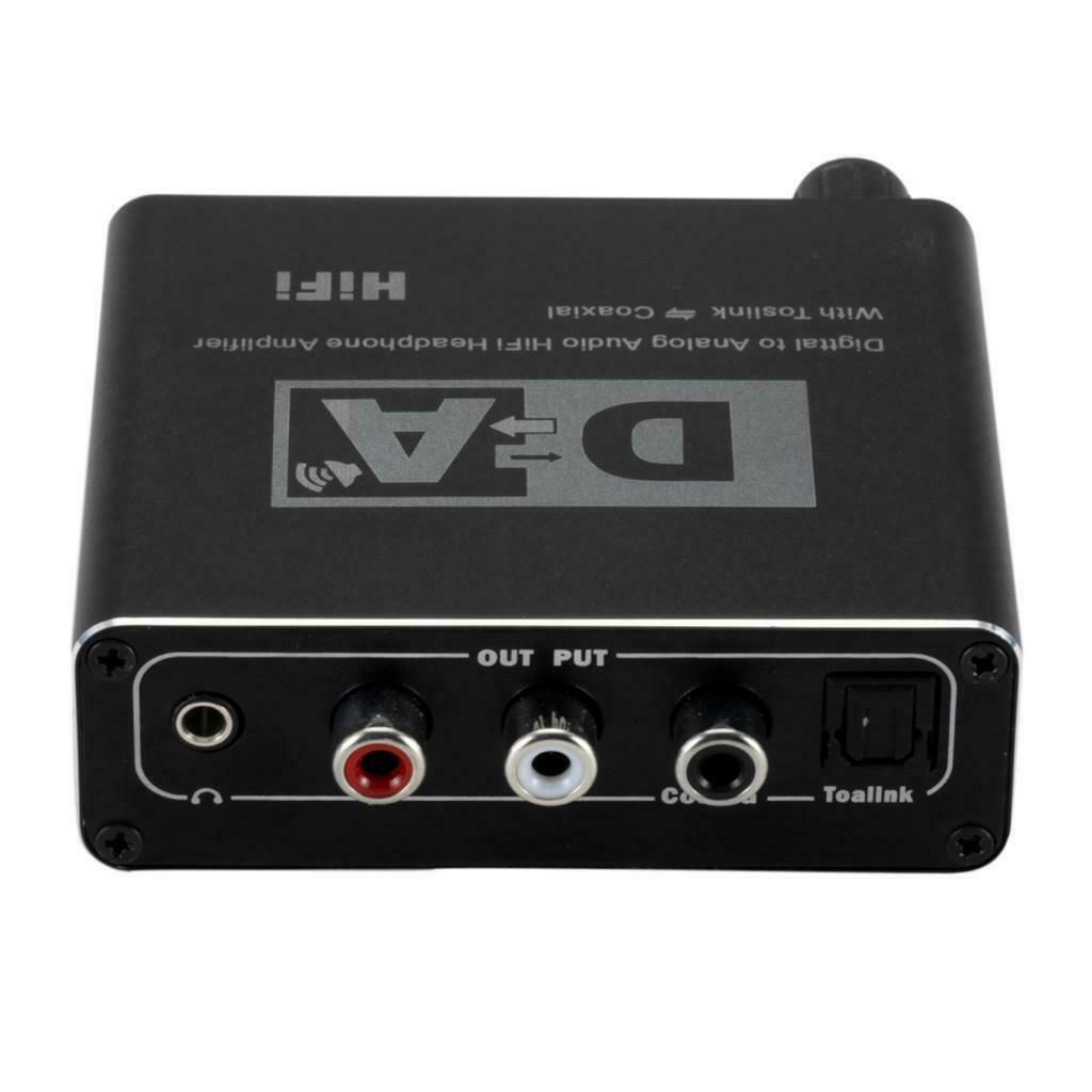 Digital Toslink Coaxial Optical to Analog Audio Adapter L/R 3.5mm Converter