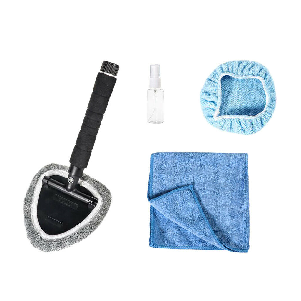 Retractable Windshield Cleaner Wiper Handle Wand Brush Set Car Clean Tool