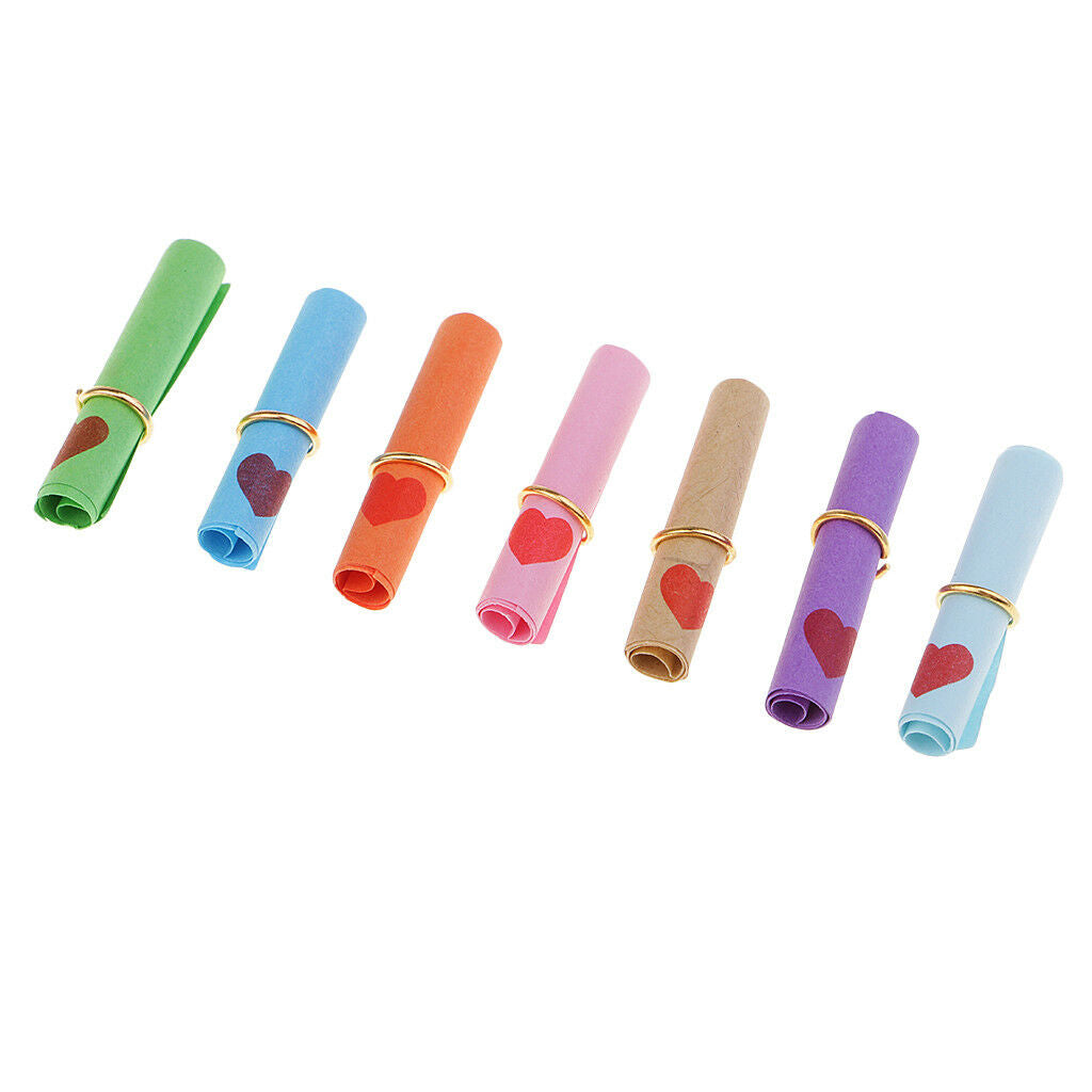 100pcs Wish Paper Scrolls for Wish Bottle Charms Wedding Party Decoration
