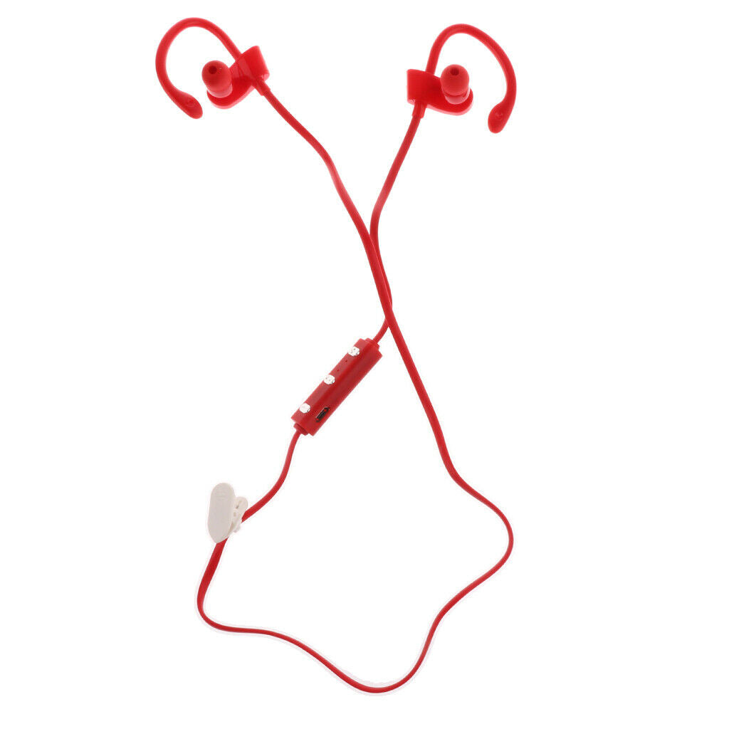 Hifi Stereo Blutooth 4.1 Sport Earphone Headphone for Smartphone Red