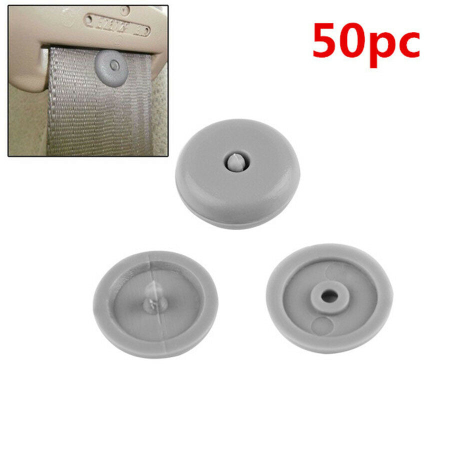 50Pcs Universal Car Seat Belt Stopper Buckle Button Fastener Safety Belt Clips