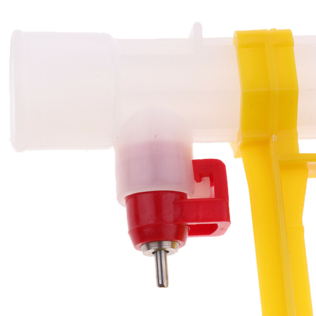 10Pcs Poultry Chicken Hanging Cup Drink Water Nipple Drinker Feeder