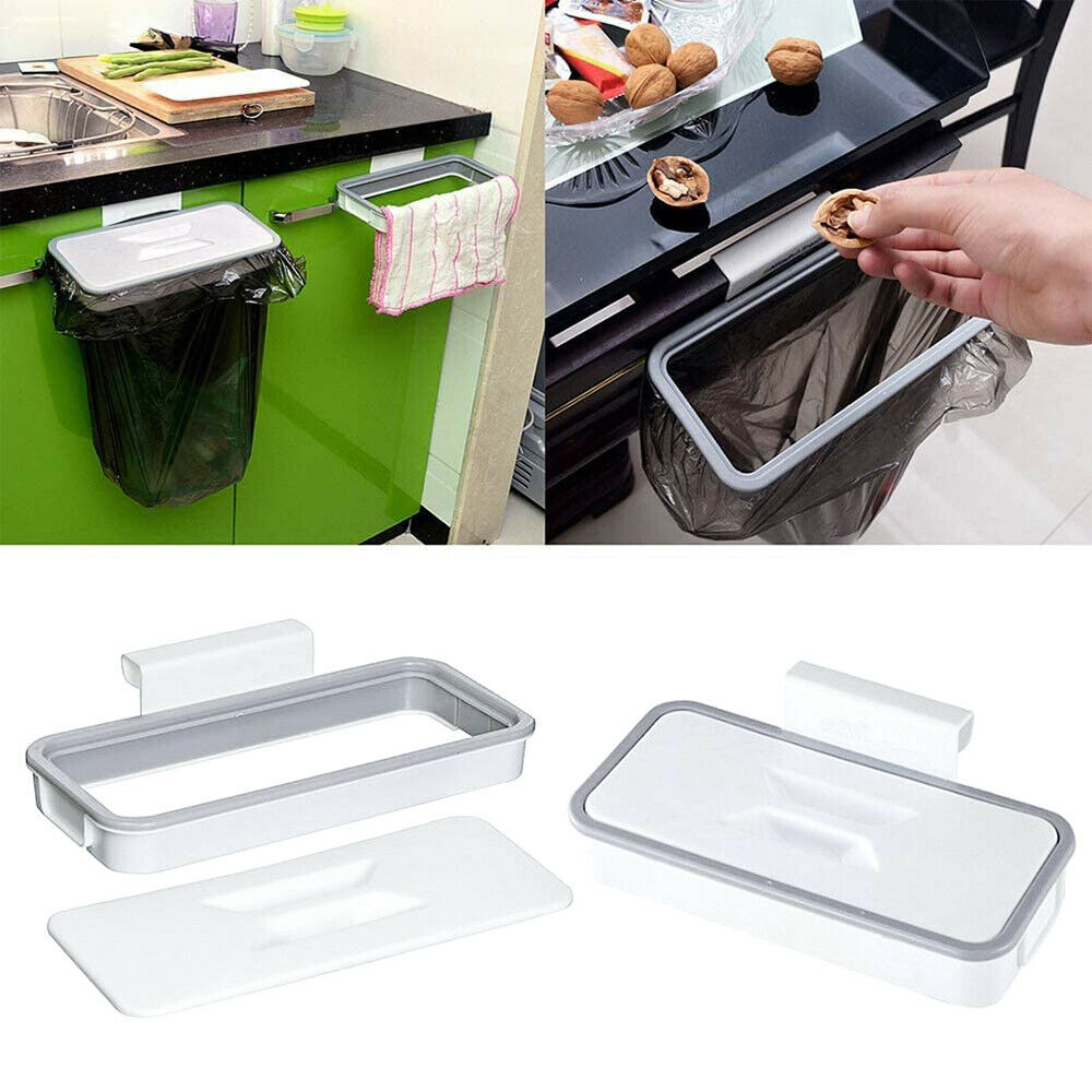 Portable Plastic Garbage Hanging Bag Kitchen Trash Storage Rack Bag Holder