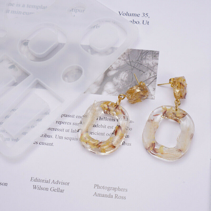 Earring Pendant Silicone Mold For DIY Jewelry Making Casting Moulds Jewel.l8