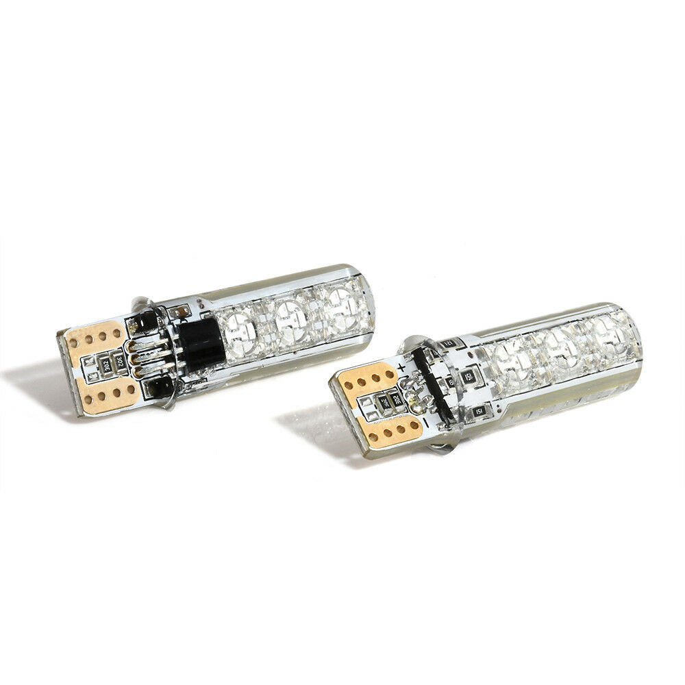 2x T10 5050 Remote Control Car Led Bulb 6 Smd Colorful W5w 501 Side Light Bulbs