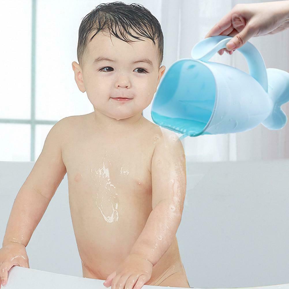 Kids Shampoo Rinse Cup Whale Shape Bath Rinser Pail for Kids Washing Hair Tool