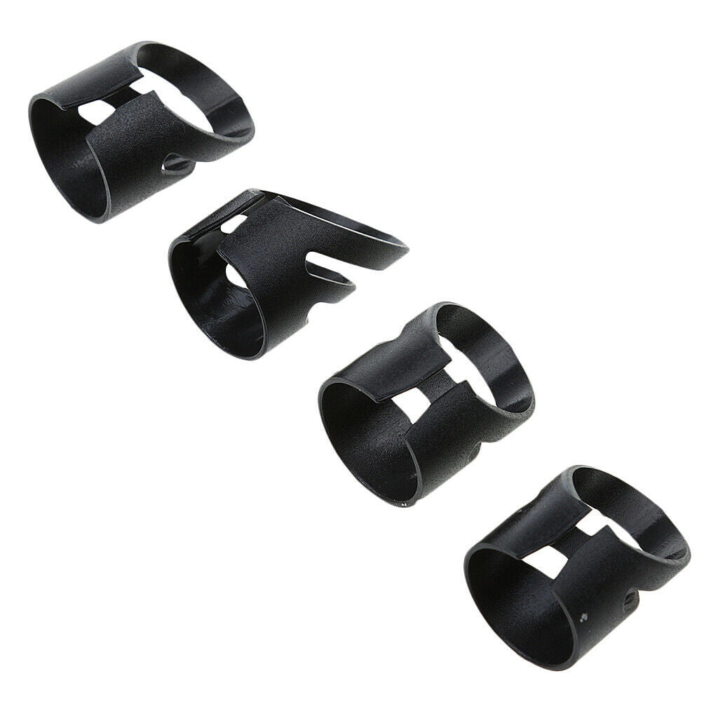 Guitar Accs Fingertip Protection Finger Protection Caps for Bass Ukulele Black L