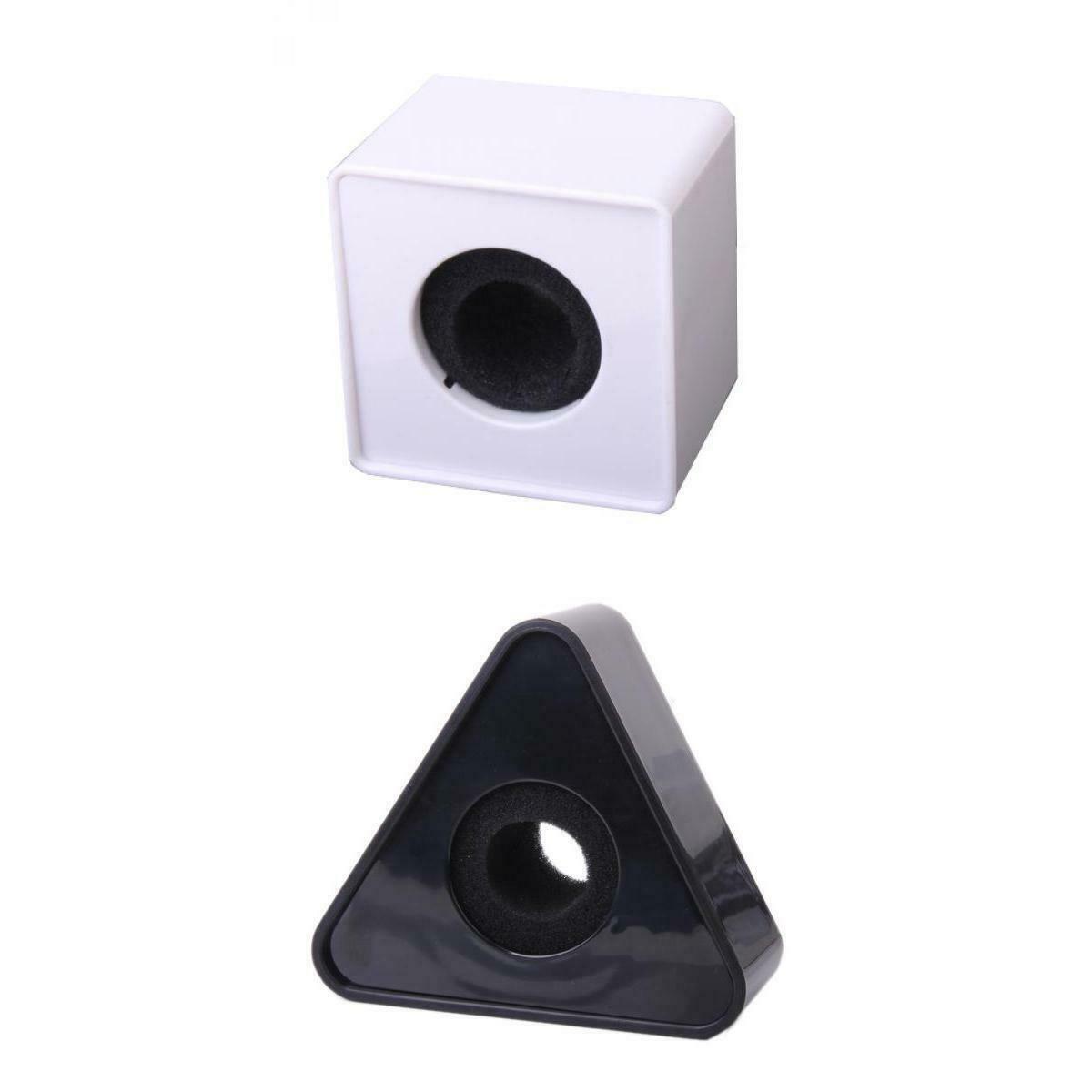 2pcs ABS Injection Molding Square + Triangular Microphone Station