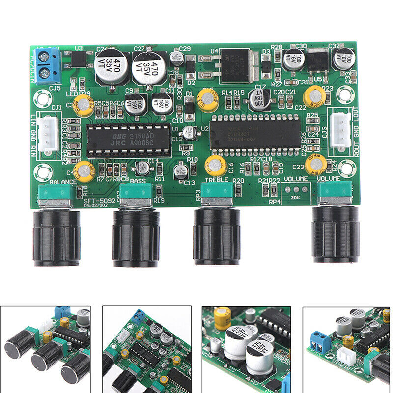 Power Amplifier Preamp Tone Board BBE2150 UPC1892T HiFi Amplifier Preamplifier