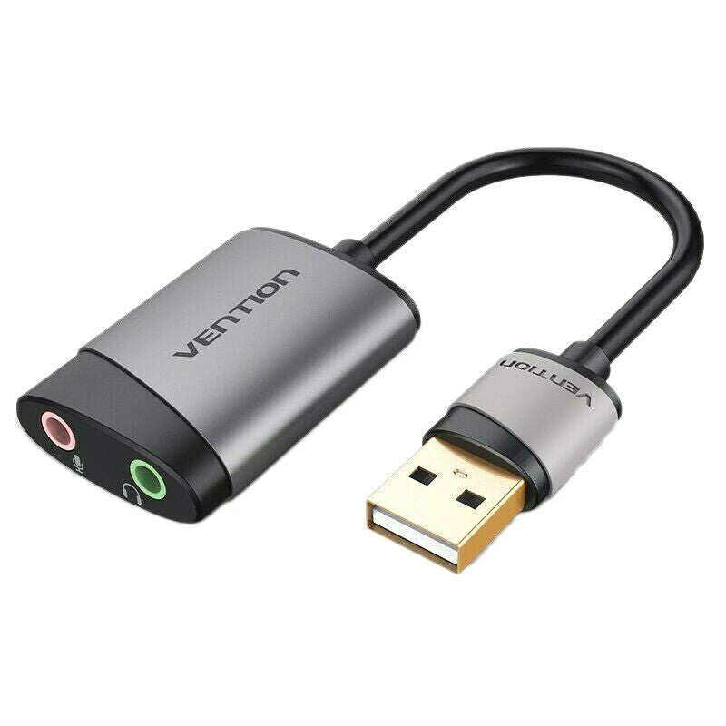 Vention External Sound Card USB Audio Adapter Card with Mic USB to 3.5mm Jack S2
